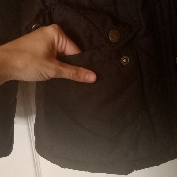 Chocolate Brown DKNY XS Jacket Gorgeous Lining, adjustable waist - Picture 5 of 11